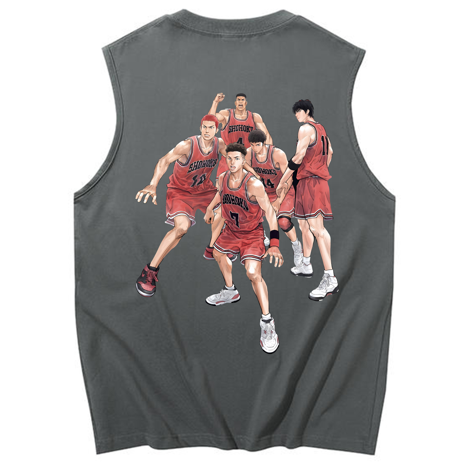 （画像用） SLAM DUNK／スラムダンク コットン100％タンクトップ（背面プリント）